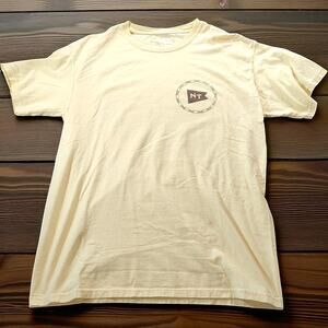 NATURAL THREADS‎ Cowboy Mountain Bike T-Shirt Butter Yellow Brown NWA Cycling M